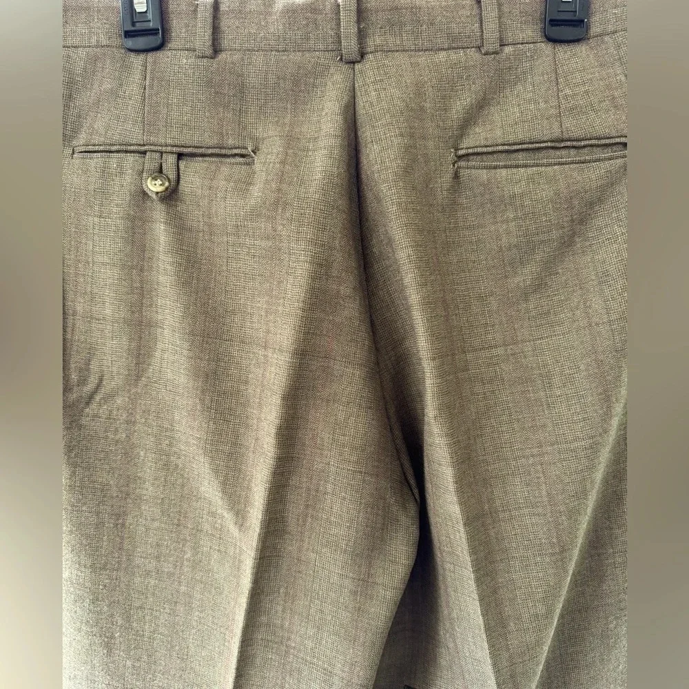 RARE Vintage Berry Burk of Virginia 100% men’s wool tweed pattern pants. Pleated